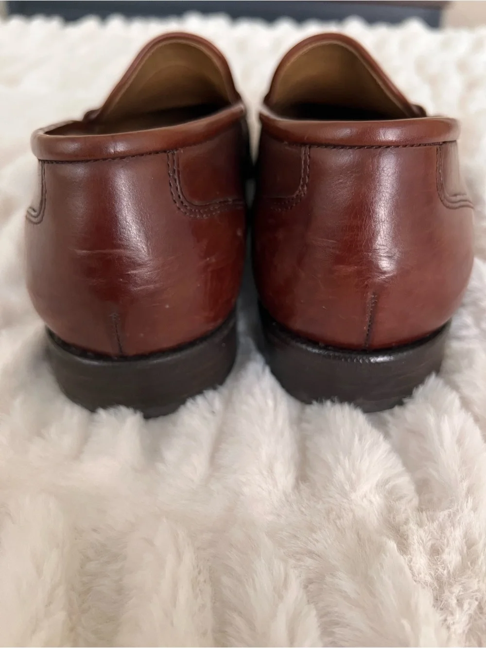 Cole Haan Vintage Mahogany Leather Bit Loafers Size 9